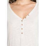 Kobiety T SHIRT TOP | Esprit HENLEY - Bluzka z długim rękawem - off white/mleczny - FG04244