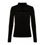 Kobiety T SHIRT TOP | Even&Odd Bluzka z długim rękawem - black/czarny - XM76208