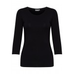 Kobiety T SHIRT TOP | Fransa FRKIKSEN 2 TSHIRT - Bluzka z długim rękawem - black/czarny - DO14415