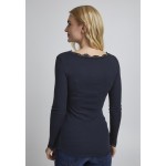 Kobiety T SHIRT TOP | Fransa HIZAMOND - Bluzka z długim rękawem - dark peacoat/niebieski - QP73475
