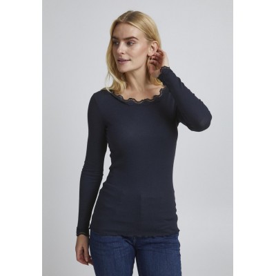 Kobiety T_SHIRT_TOP | Fransa HIZAMOND - Bluzka z długim rękawem - dark peacoat/niebieski - QP73475