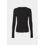 Kobiety T SHIRT TOP | GAI+LISVA AGNETE - Bluzka z długim rękawem - black/czarny - FC11198