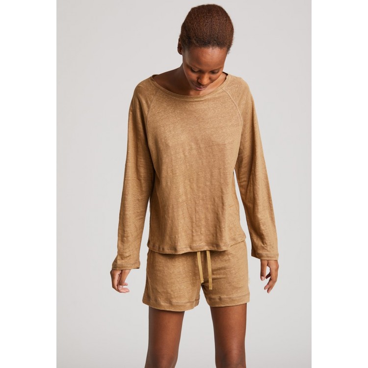 Kobiety T SHIRT TOP | GAI+LISVA LISBETH LS - Bluzka z długim rękawem - brown mustard/brązowy - CX27819