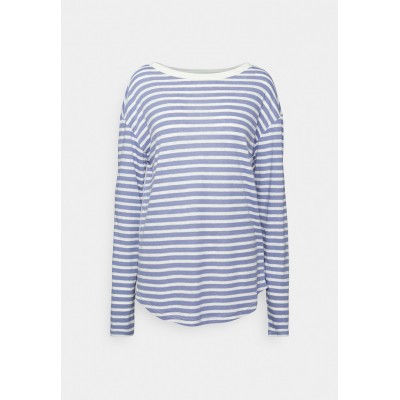 Kobiety T_SHIRT_TOP | GAP Petite Bluzka z długim rękawem - blue stripe/niebieski - RJ70515