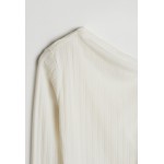 Kobiety T SHIRT TOP | Gina Tricot Bluzka z długim rękawem - offwhite/mleczny - GN52554