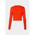 Kobiety T SHIRT TOP | Gina Tricot MATILDA - Bluzka z długim rękawem - mandarin red/czerwony - BC97964