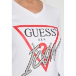 Kobiety T SHIRT TOP | Guess ICON - Bluzka z długim rękawem - pure white/biały - VN18140