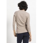 Kobiety T SHIRT TOP | hessnatur Bluzka z długim rękawem - frappé/beżowy - CG79087