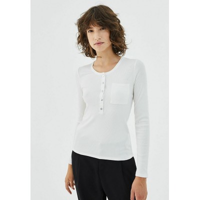Kobiety T_SHIRT_TOP | IKKS Bluzka z długim rękawem - blanc cassé/biały - RF33696