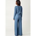 Kobiety T SHIRT TOP | Indiska Bluzka z długim rękawem - blue/niebieski - CL97630