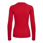 Kobiety T SHIRT TOP | InWear DAGNAIW - Bluzka z długim rękawem - hot lips/czerwony - UF31177