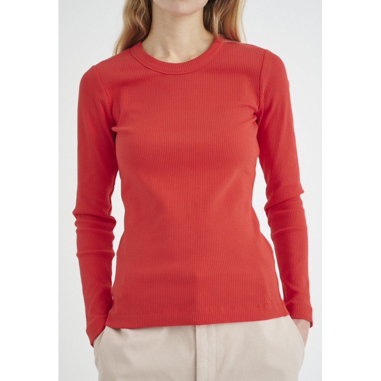 Kobiety T SHIRT TOP | InWear DAGNAIW - Bluzka z długim rękawem - hot lips/czerwony - UF31177