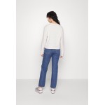 Kobiety T SHIRT TOP | Lindex JOAN - Bluzka z długim rękawem - white/grey melange/mleczny - VH32041