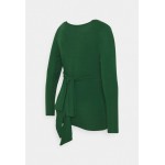 Kobiety T SHIRT TOP | Mamalicious Curve MLGISELLE TESS - Bluzka z długim rękawem - eden/zielony - UD37891