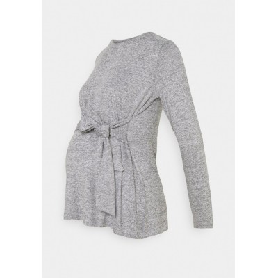 Kobiety T_SHIRT_TOP | MAMALICIOUS MLILA  - Bluzka z długim rękawem - medium grey melange/szary - PN13288
