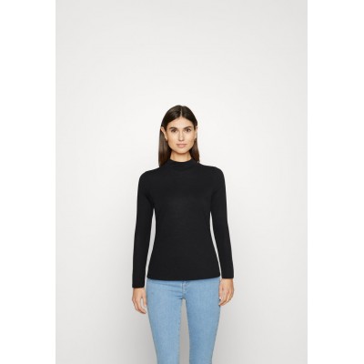 Kobiety T_SHIRT_TOP | Marks & Spencer FUNNEL - Bluzka z długim rękawem - black/czarny - LG19557