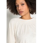 Kobiety T SHIRT TOP | Marks & Spencer RUCHED SLUB TOP - Bluzka z długim rękawem - white/biały - QW92442