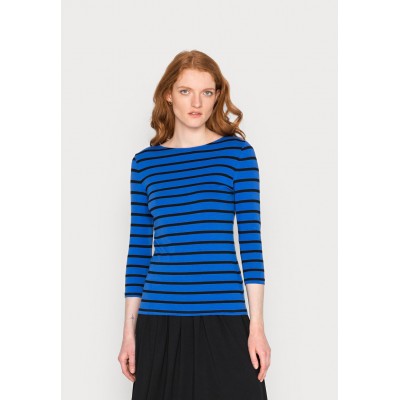 Kobiety T_SHIRT_TOP | Marks & Spencer SLASH FITTED - Bluzka z długim rękawem - blue mix/niebieski - OA14926