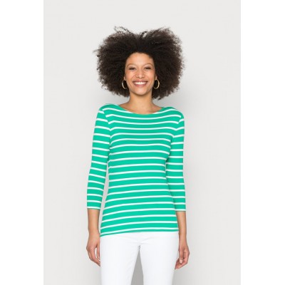 Kobiety T_SHIRT_TOP | Marks & Spencer SLASH FITTED - Bluzka z długim rękawem - green mix/zielony - FV38344