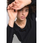 Kobiety T SHIRT TOP | My Essential Wardrobe LONG SLEEVE SLUB YARN - Bluzka z długim rękawem - black/czarny - BC80432