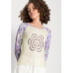 Kobiety T SHIRT TOP | NEW girl ORDER FLOWER TRIPPY PRINTED SLEEVE - Bluzka z długim rękawem - multi/wielokolorowy - LG35190