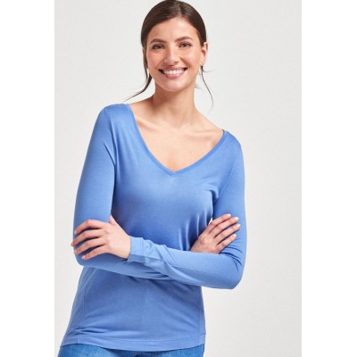 Kobiety T_SHIRT_TOP | Next Bluzka z długim rękawem - light blue/jasnoniebieski - QG62980