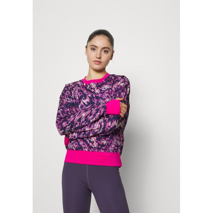 Kobiety T SHIRT TOP | Nike Performance PACER - Bluzka z długim rękawem - pink prime/active pink/wielokolorowy - YE50479