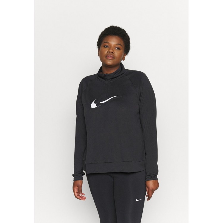 Kobiety T SHIRT TOP | Nike Performance RUN - Koszulka sportowa - black/off noir/white/czarny - HF71827