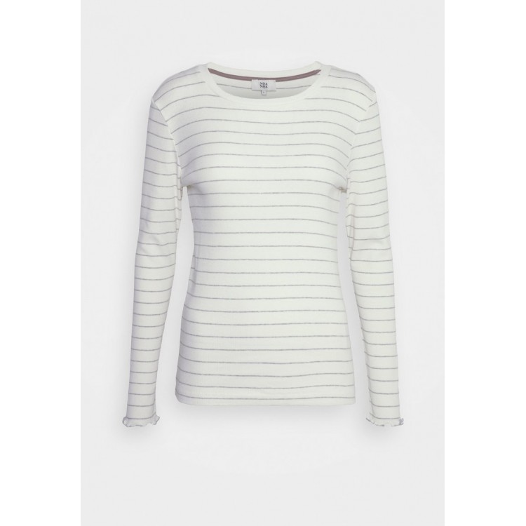 Kobiety T SHIRT TOP | Noa Noa ESSENTIAL ORGANIC - Bluzka z długim rękawem - off white/mleczny - DK89159
