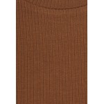 Kobiety T SHIRT TOP | Object OBJJAMIE - Bluzka z długim rękawem - partridge/ciemnobrązowy - YJ86995