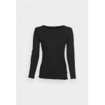 Kobiety T SHIRT TOP | Opus SISELOTTE - Bluzka z długim rękawem - black/czarny - BB24241