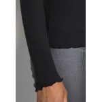 Kobiety T SHIRT TOP | Opus SISELOTTE - Bluzka z długim rękawem - black/czarny - BB24241