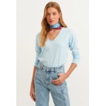 Kobiety T SHIRT TOP | OXXO LANGARM - Bluzka z długim rękawem - nantucket breeze/jasnoniebieski - MY74201