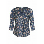 Kobiety T SHIRT TOP | Paprika MET VLINDERS - Bluzka z długim rękawem - marine/niebieski - IZ01847