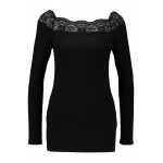 Kobiety T SHIRT TOP | Pieces PCSIE - Bluzka z długim rękawem - black/czarny - KK08270