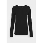 Kobiety T SHIRT TOP | Pieces PCSIRENE TEE - Bluzka z długim rękawem - black/czarny - HW24651