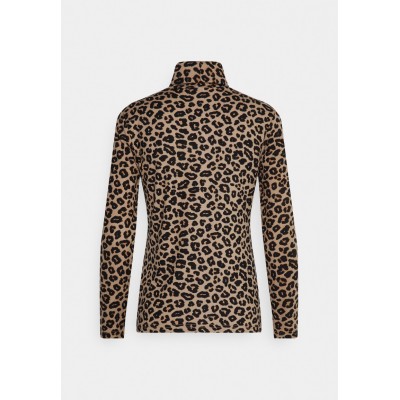 Kobiety T_SHIRT_TOP | Pieces Petite PCNALA HIGH NECK - Bluzka z długim rękawem - black/czarny - NV75393