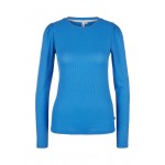 Kobiety T SHIRT TOP | QS by s.Oliver Bluzka z długim rękawem - cornflower blue/niebieski - QW59618