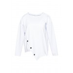 Kobiety T SHIRT TOP | RABARBAR Bluzka z długim rękawem - biały - ND34307