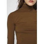 Kobiety T SHIRT TOP | Samsøe Samsøe ESTER - Bluzka z długim rękawem - monks robe/brązowy - QD41509