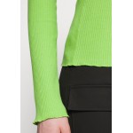 Kobiety T SHIRT TOP | Selected Femme SLFANNA CREW NECK - Bluzka z długim rękawem - greenery/zielony - CB31290