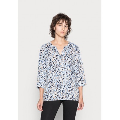 Kobiety T_SHIRT_TOP | Soyaconcept SC-FELICITY AOP 356 - Bluzka z długim rękawem - cashmere blue combi/niebieski - QT30629