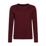 Kobiety T SHIRT TOP | Superdry LONG SLEEVE POCKET - Bluzka z długim rękawem - deep port/czerwony - BN36162