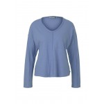 Kobiety T SHIRT TOP | TOM TAILOR DENIM Bluzka z długim rękawem - brunnera blue/niebieski - SV57852