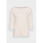 Kobiety T SHIRT TOP | TOM TAILOR LONGSLEEVE STRIPED - Bluzka z długim rękawem - sepia thinner stripe/jasnobrązowy - SV47490