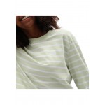 Kobiety T SHIRT TOP | Vans TIME OFF STRIPE LS CROP - Bluzka z długim rękawem - celadon green/zielony - GE31493