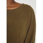 Kobiety T SHIRT TOP | Vero Moda Curve VMFANNIE - Bluzka z długim rękawem - dark olive/oliwkowy - ND02938
