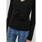 Kobiety T SHIRT TOP | Vero Moda GERAFFTES - Bluzka z długim rękawem - black/czarny - VD58196