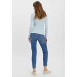 Kobiety T SHIRT TOP | Vero Moda HIGH NECK - Bluzka z długim rękawem - blue bell/niebieski - YY33871