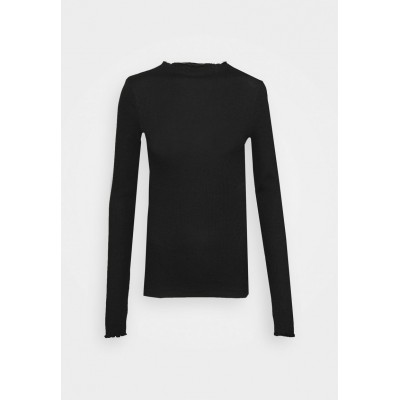 Kobiety T_SHIRT_TOP | Vero Moda Tall VMVIO HIGH NECK - Bluzka z długim rękawem - black/czarny - WS68113
